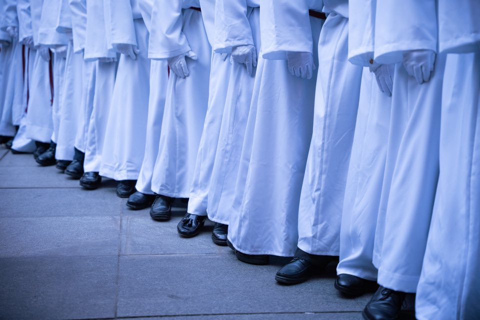 Semana Santa de Málaga hombres de trono